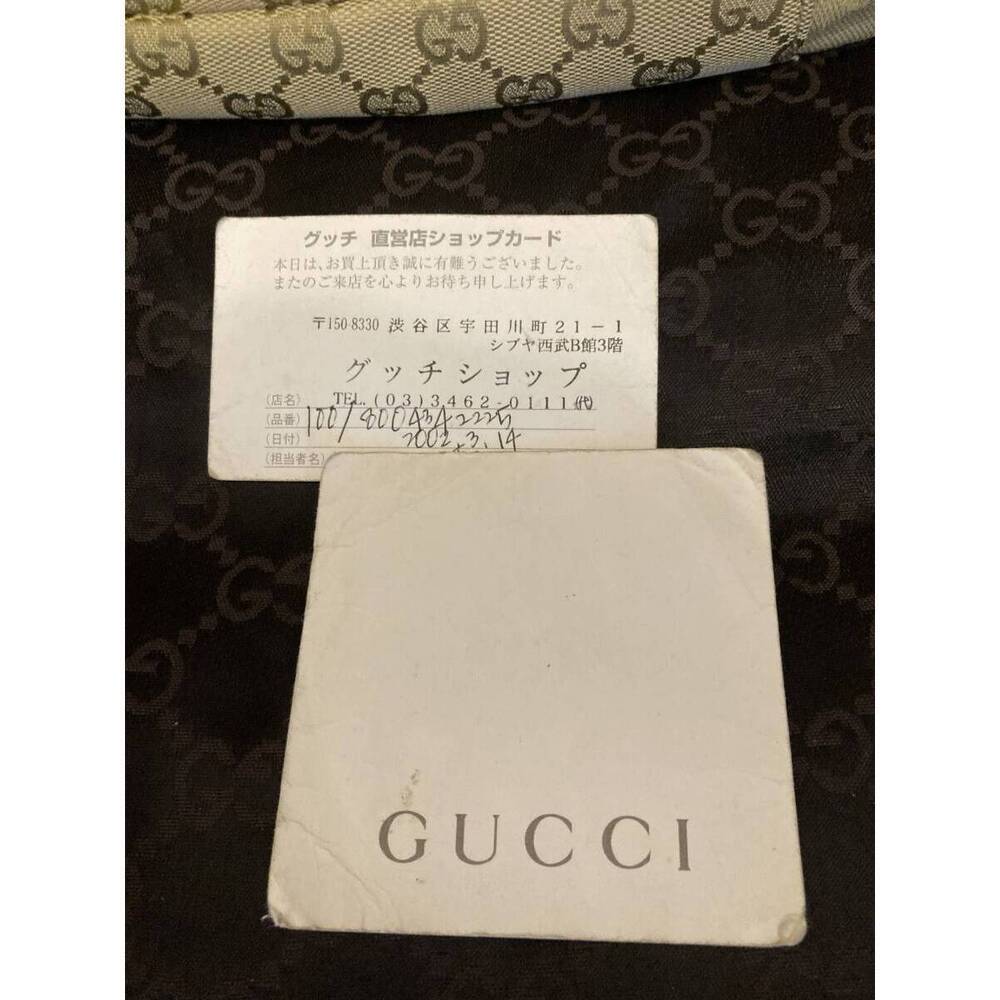 GUCCI GG Canvas Shoulder Bag Khaki Green - Picture 10 of 10